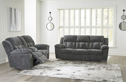  																			Frohn Motion Sofa and Loveseat in G...
																		 