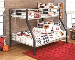  																			Twin/Full Bunk Bed W/Ladder Dinsmor...
																		 