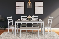  																			Ashley Stonehollow Dining Table and...
																		 