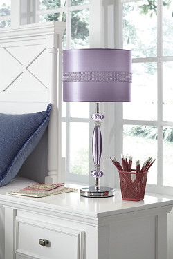  																			Nyssa Purple Metal Table Lamp (1/CN...
																		 