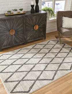  																			Jarmo Gray/Taupe Large Rug
																		 